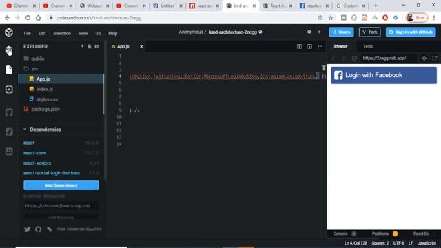 React Social Login Buttons UI Library for Building Google and Facebook Login Buttons смотреть онлайн