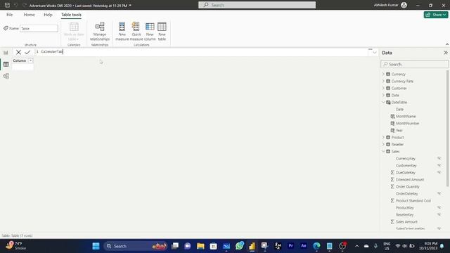 How to make the "perfect" CALENDAR TABLES ? in Power BI || Creating a simple date table in Power BI смотреть онлайн