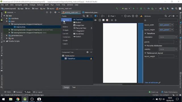 Tutorial Table Layout Android Studio смотреть онлайн