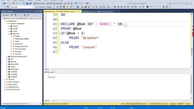 Advanced Databases - Control Structure IF-ELSE (SQL Server) смотреть онлайн