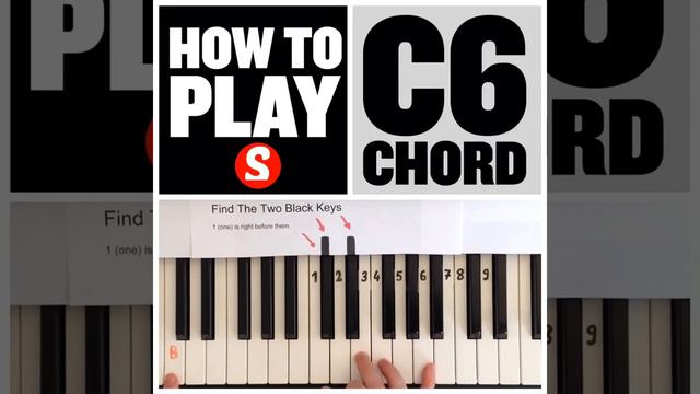 How to Play a C6 Chord on the Piano | 15 Sec Tutorial смотреть онлайн