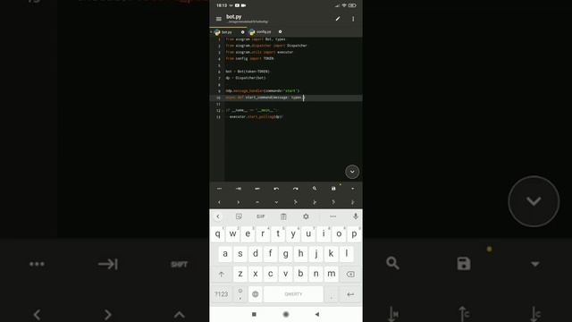 ТУТОРИАЛ #1 | ЭХО ТЕЛЕГРАМ БОТ | PYTHON | AIOGRAM смотреть онлайн