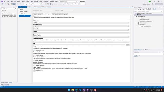 Generate a PowerShell 7 Executable in Visual Studio смотреть онлайн
