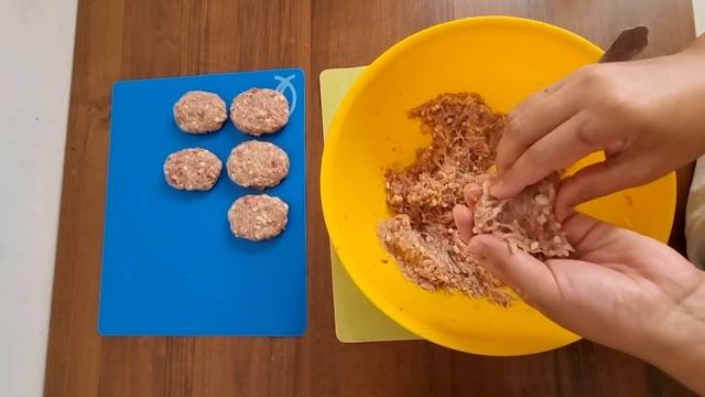Котлеты без яйц.Всего 3 ингредиента. Казакша рецепт.Котлеты. смотреть онлайн