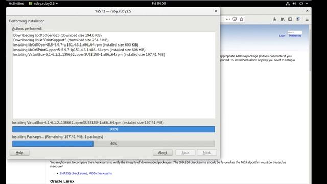 Install VirtualBox 6.1.2 + Extension Pack in Opensuse 15.1 смотреть онлайн