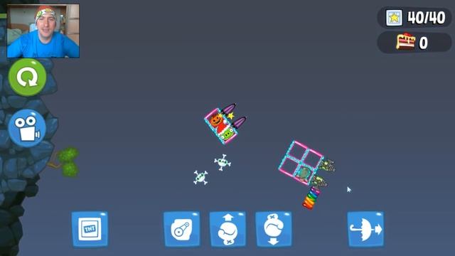 BadPiggiesHD СТРОИМ РОГАТКУ! ПОСТРЕЛЯЕМ? BUILDING A SLINGSHOT! SHOOT? sandbox. смотреть онлайн