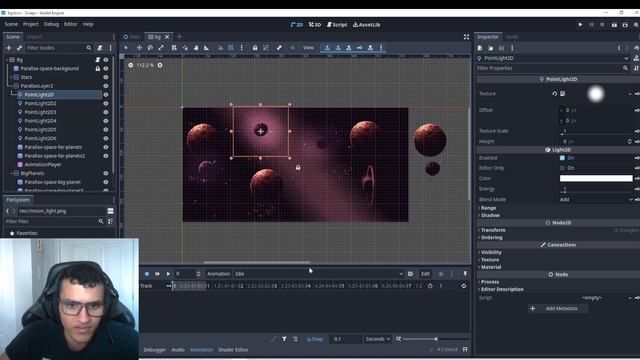 Adding more depth to your BG Using Light2D! - Godot Engine 4.0 Tutorial 2D смотреть онлайн
