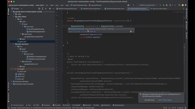 Spring RestTemplate Connection Pool and Response Timeout смотреть онлайн