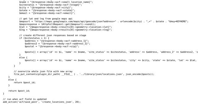 Create JSON file from WordPress ACF options смотреть онлайн
