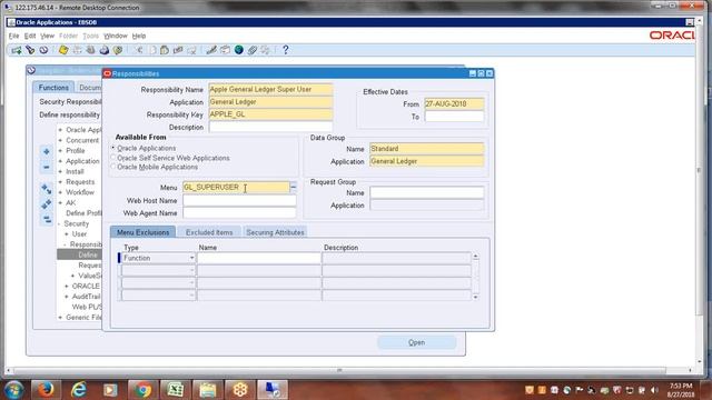 Oracle R12 Financials Training | 11th Session | Responsibility & User смотреть онлайн