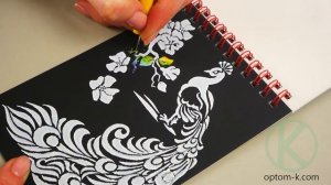 Блокнот для рисования гравюр. Обзор набора для гравюр "Grattage" от "Danko Toys" (GRT-02-02)