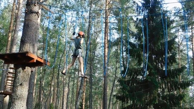 Верёвочный парк на турбазе Алоль. смотреть онлайн