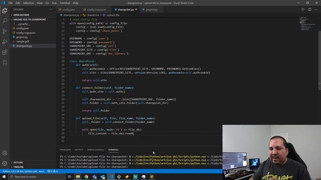 Upload and Delete file to Sharepoint with Python смотреть онлайн