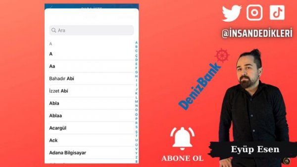 Denizbank Mobil Bankacılık Para İste - Hesaplar Arası Para Transferi - Para İadesi İşlemleri