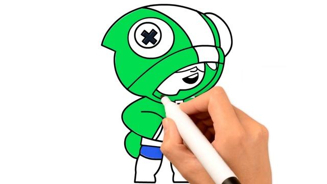 How To Draw Leon ★ Brawl Stars ★ Cute Easy Drawing Tutorial For Beginners Step By Step ★ Kids смотреть онлайн