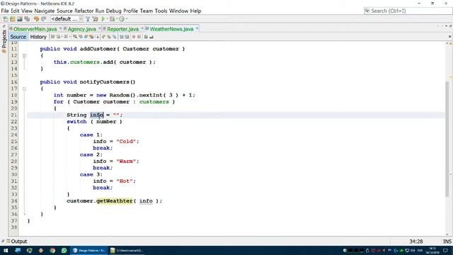Observer implementation смотреть онлайн