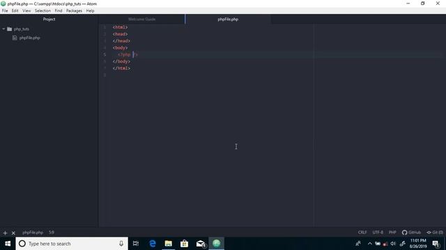 Php Tutorial #1 Intro to Php And Making your first Php File смотреть онлайн