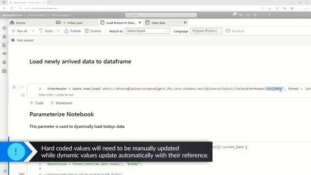 Parameterize your Notebooks in Azure Synapse смотреть онлайн