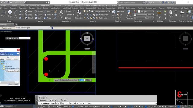 FERRAILLAGE D'UN CANIVEAU 30X50 A L'AIDE DU LOGICIEL AUTODESK ADVANCE CONCRETE смотреть онлайн