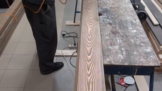 Брашировка и покраска лиственницы (старение) смотреть онлайн