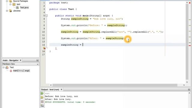 Java Replacing & Removing Characters in Strings смотреть онлайн