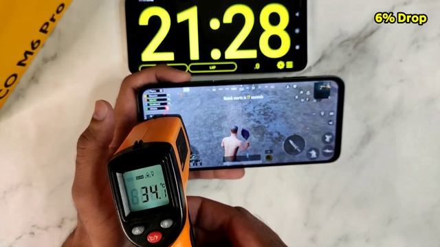 Poco M6 Pro 5G Bgmi Pubg Test, Graphics Setting, Gyro ?| Poco M6 Pro 5g Bgmi Battery Drain Test