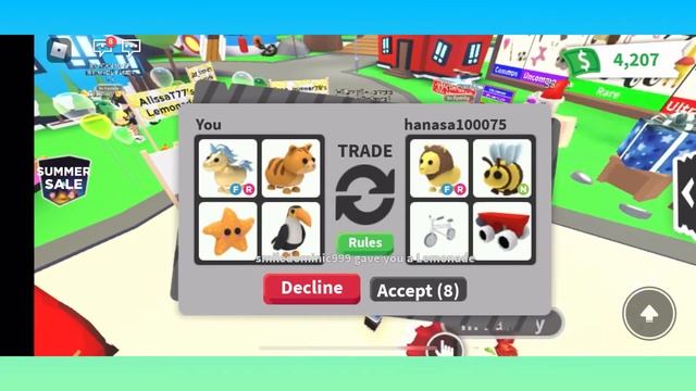 Roblox|Adopt me|What people trade for star award pets смотреть онлайн