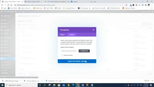 How to Import Divi Theme Layouts (json) смотреть онлайн