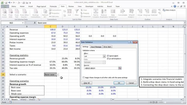 Financial Modeling Quick Lesson: OFFSET / MATCH and Data Validation (Part 1) смотреть онлайн