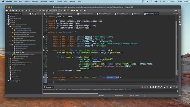 Projeto Web API Java Spring Boot - 15 (Token) parte 2 смотреть онлайн