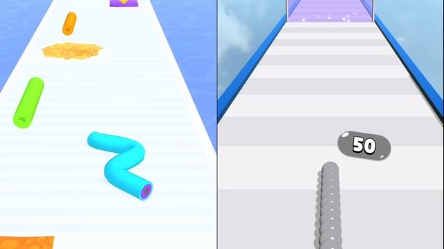 Snake Colors 3D VS Layer Runner - ASMR Gameplay (Max Level)