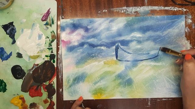 Как нарисовать лодку. Рисуем пейзаж. Как нарисовать лодку на воде. Правополушарное рисование. смотреть онлайн