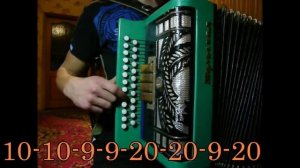 Разбор песни " Уфтанма" на гармони.