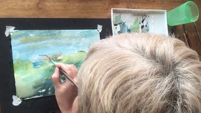 Как нарисовать много зелени. Шри Ланка. Пейзаж. смотреть онлайн