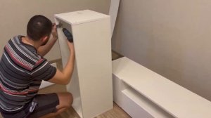 Сборка стенки "Диаманд" с газ-лифтом и шкафчиком на стену!