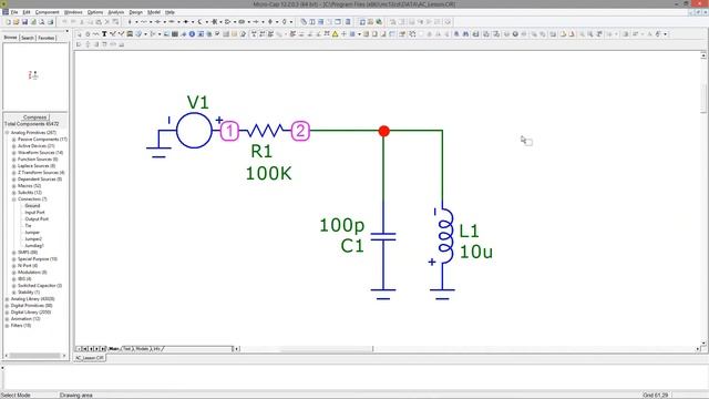 Micro-Cap | Анализ по переменному току | АЧХ | ФЧХ | ГВЗ | Импульсная характеристика и т.д.
