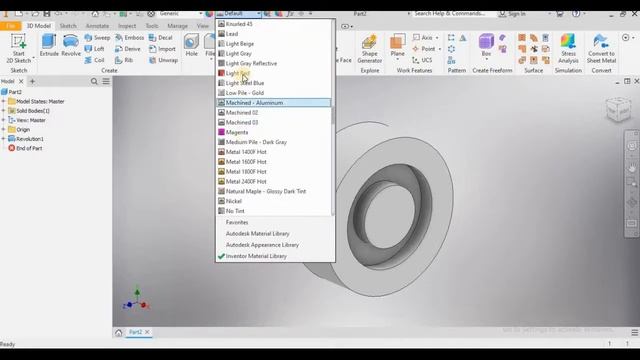 Autodesk inventor 2022 tutorial l Caster wheel Design I Revolve смотреть онлайн