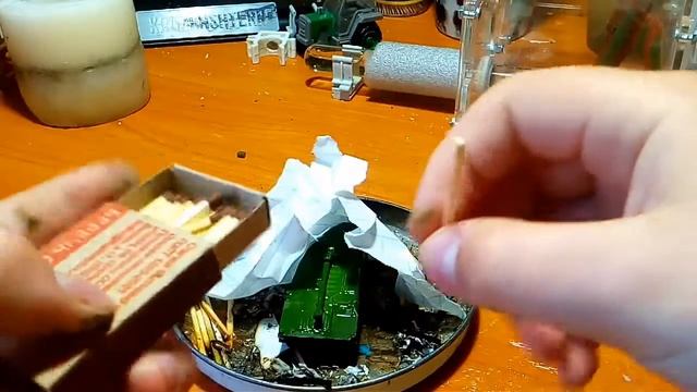 гвоздика 1:100 ZVEZDA сжигание смотреть онлайн