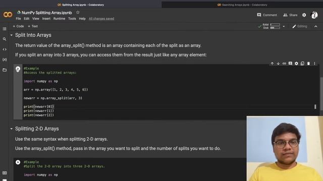 NumPy Array Split Tutorial смотреть онлайн