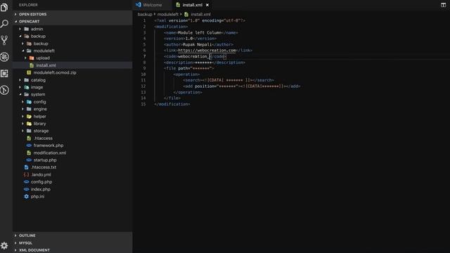 Opencart 3 OCMOD Tutorial