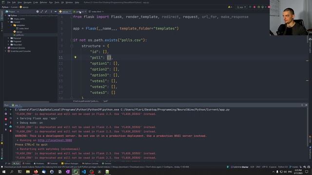 Polling Application with Flask - Beginner Project смотреть онлайн
