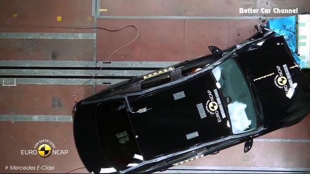 Краш тест 2017 Mercedes Benz E Class vs 2016 Jaguar XF смотреть онлайн