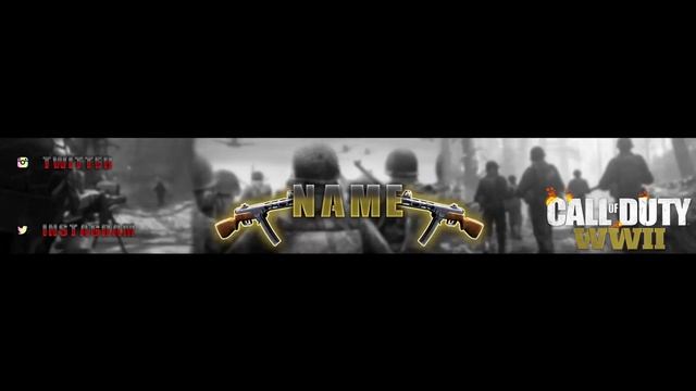 Call Of Duty WWII Photoshop Banner Template (Free Download) смотреть онлайн