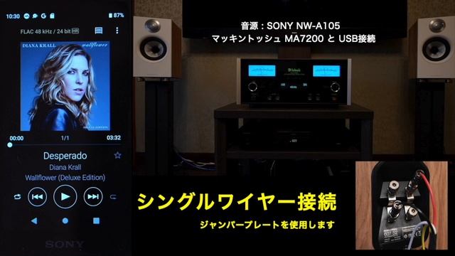 バイワイヤリングとシングルワイヤ接続の聴き比べ / マッキントッシュ MA7200 / SONY NW-A105のハイレゾ音源で【空気録音】/ with B&W 607 S2 AE смотреть онлайн