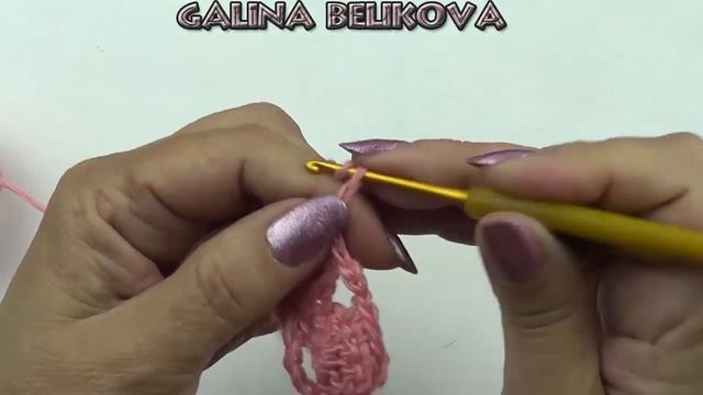 Ажурный узор Сеточка из веерочков Openwork pattern Mesh of fans смотреть онлайн