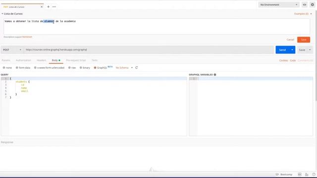 GraphQL - Postman - Consumir API GraphQL - Query - Lista de cursos смотреть онлайн