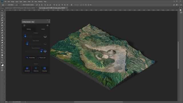 From Google Maps to 3D Map in Photoshop - 3D Map Generator - Atlas смотреть онлайн