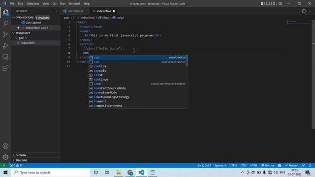 The Modern JavaScript Tutorial | Hello World | Part 1 | Tech Quick Learner смотреть онлайн