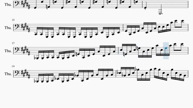 Tuba Sheet Music: How to play Moonlight Sonata 3rd Movement (Teppei Okada Violin Cover) смотреть онлайн