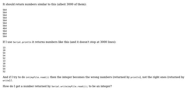 Arduino: Serial.write and Serial.println return different values? Cannot use correct ones смотреть онлайн
